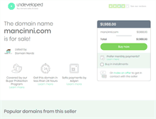 Tablet Screenshot of mancinni.com